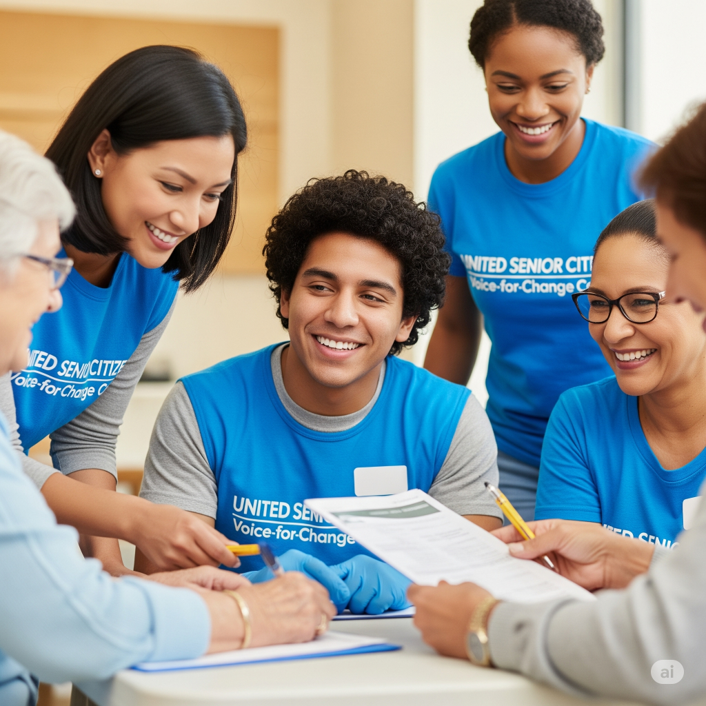 UNSVCC Volunteers working together to support Canadian seniors