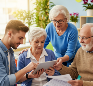 Senior Citizen Receiving Help